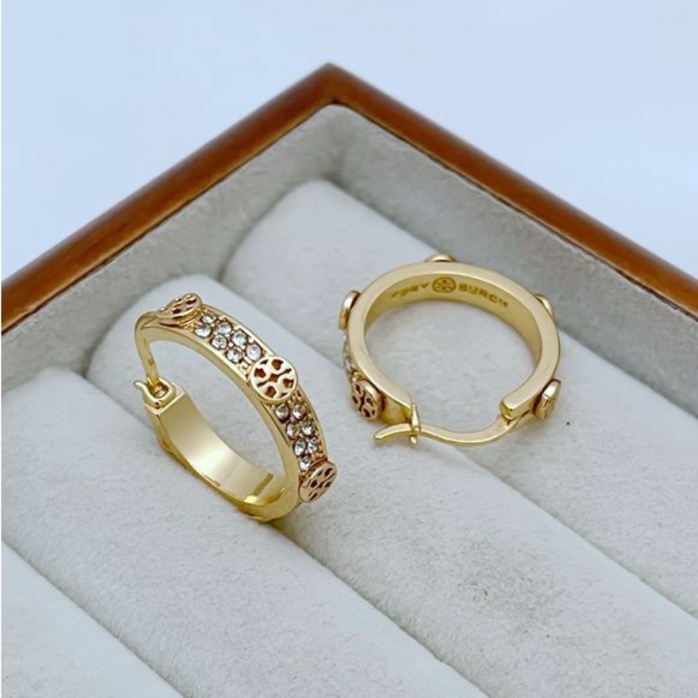 Tory Burch Gold and Silver Earrings